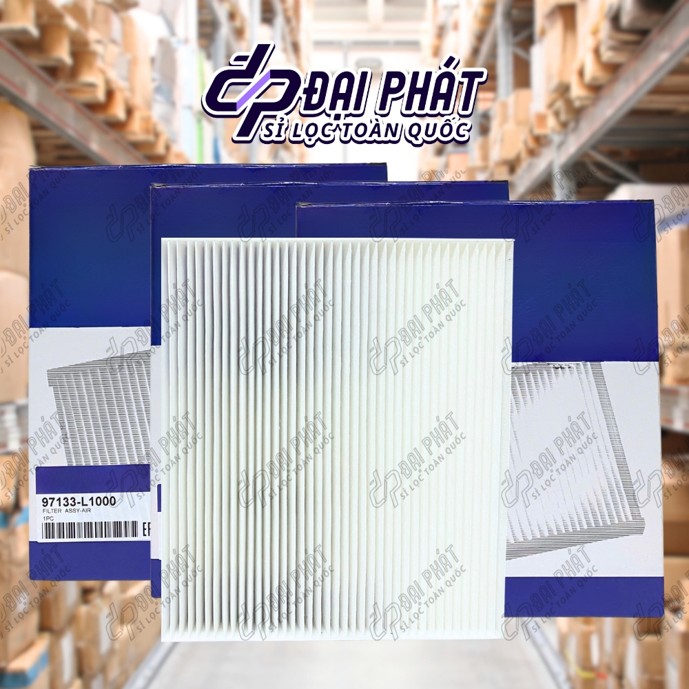 Lọc gió điều hòa, máy lạnh cho xe Sonata 14-20, Custin, Azera 19-22 (Mã: 97133-C1000)