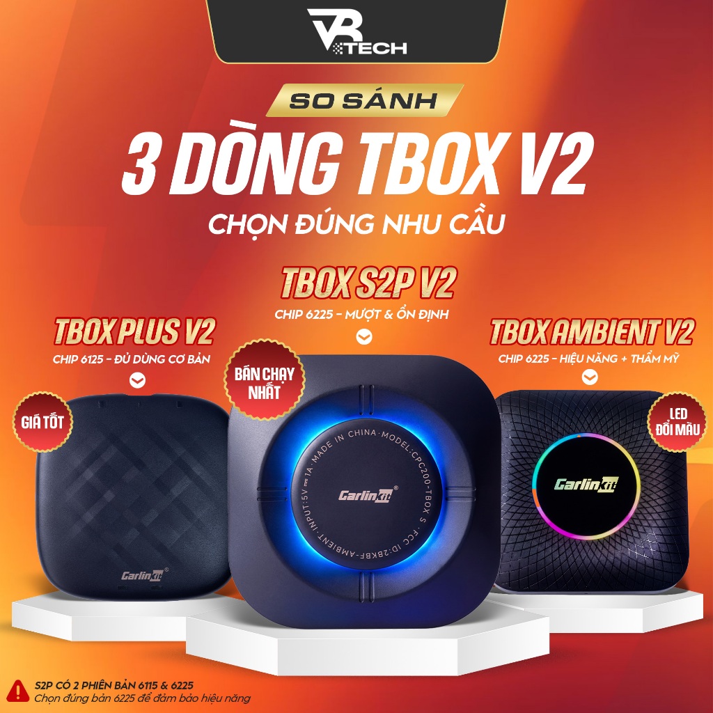 Carlinkit TBOX S2P/Plus/Ambient V2 2026, Android Box Ô Tô, Apple CarPlay và Android Auto, Android 13, Bảo Hành 12 Tháng | BigBuy360 - bigbuy360.vn