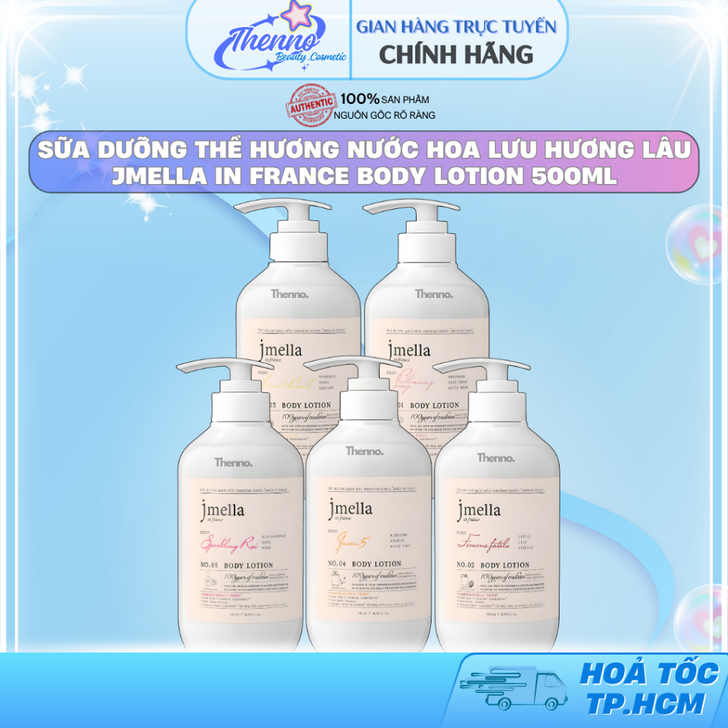 Sữa Dưỡng Thể Hương Nước Hoa Lưu Hương Lâu Jmella In France Body Lotion 500ml