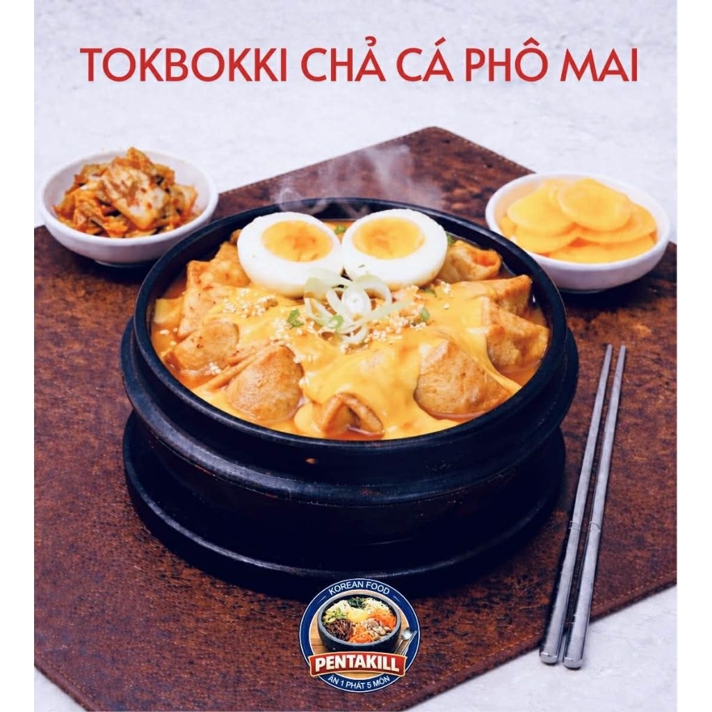 Tokbokki Chả Cá Phô Mai - Eomuk Cheese Tteokbokki