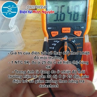 [1 cái] (E36) Dây đo nhiệt độ NTC MF58 10K