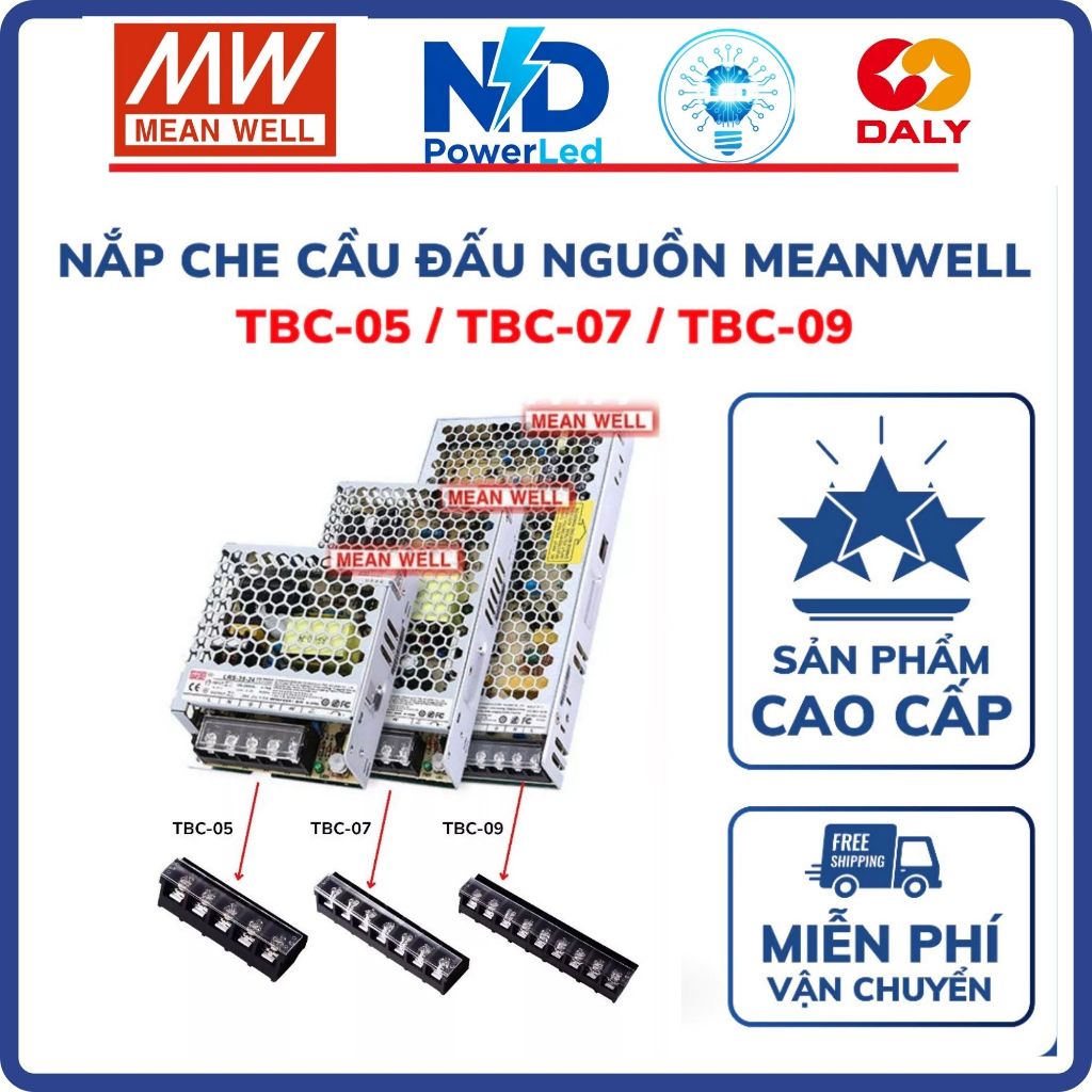 Nắp che cầu đấu nguồn tổ ong Meanwell TBC-05 / TBC-07 / TBC-09, LRS-200/350, LRS-100/150(F), RS, RD,