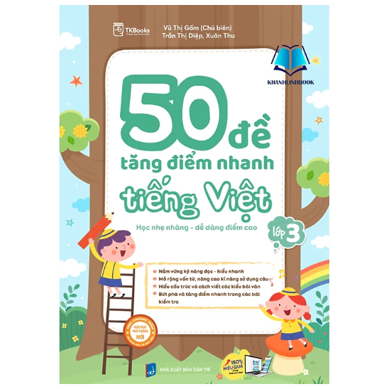 Sách - 50 Đề Tăng Điểm Nhanh Tiếng Việt Lớp 3 - TKBooks Theo Chương Trình Mới Nhất - MC