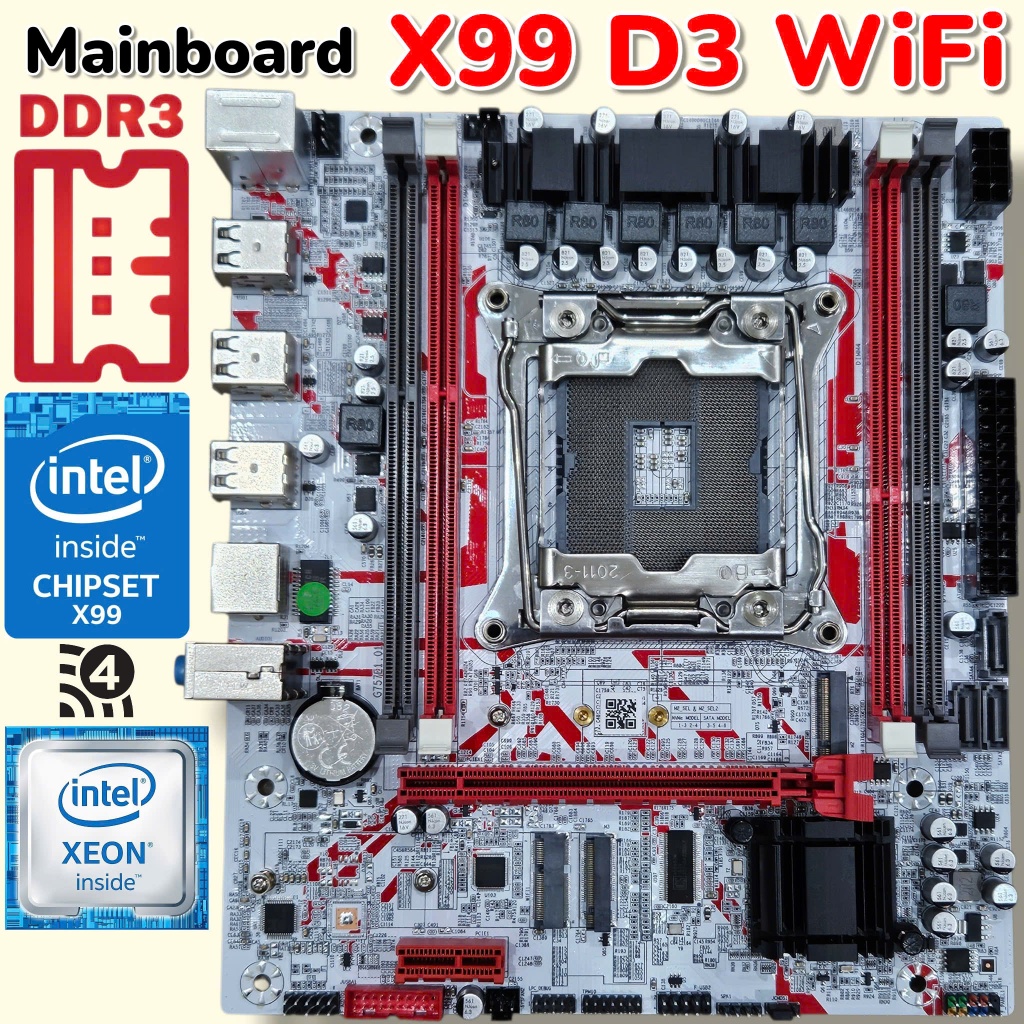 Mainboard OEM X99 WiFi D3 - Mới 100% FullBox - BH 12Th - Rẻ Nhất Sàn - Bo Mạch Chủ