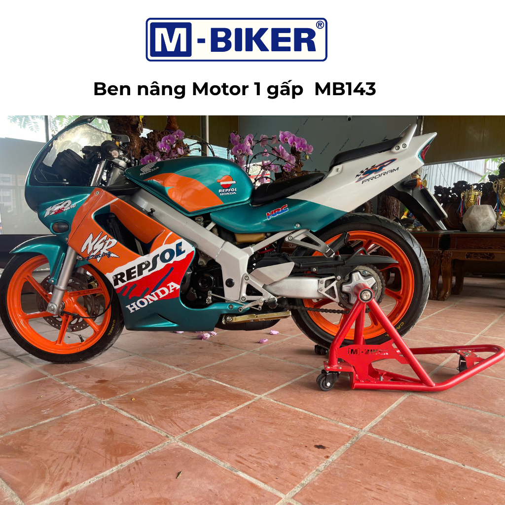 Ben Nâng 1 GẤP  NSR 150 / NSR 250,MC28,Nâng sau 1 gấp MB143