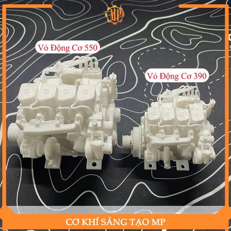 ( Sản Phẩm Chỉ Có Võ Động Cơ ) Động Cơ 4 Máy, Lắp Xe Công Nông RC, Xe Máy Gặt RC, Máy Cộ RC, Oto RC,