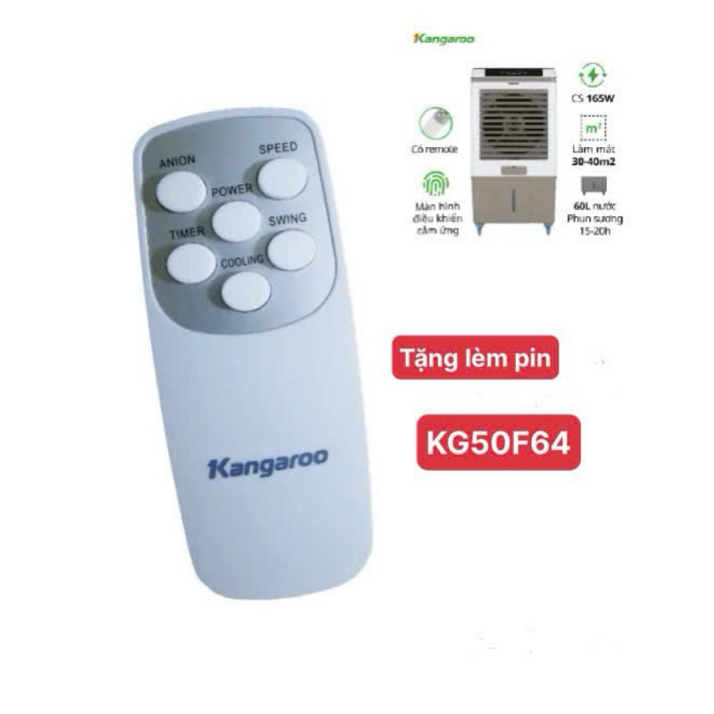 Kangaroo KG50F64 Remote điều khiển Quạt hơi nước Kangaroo KG50F64