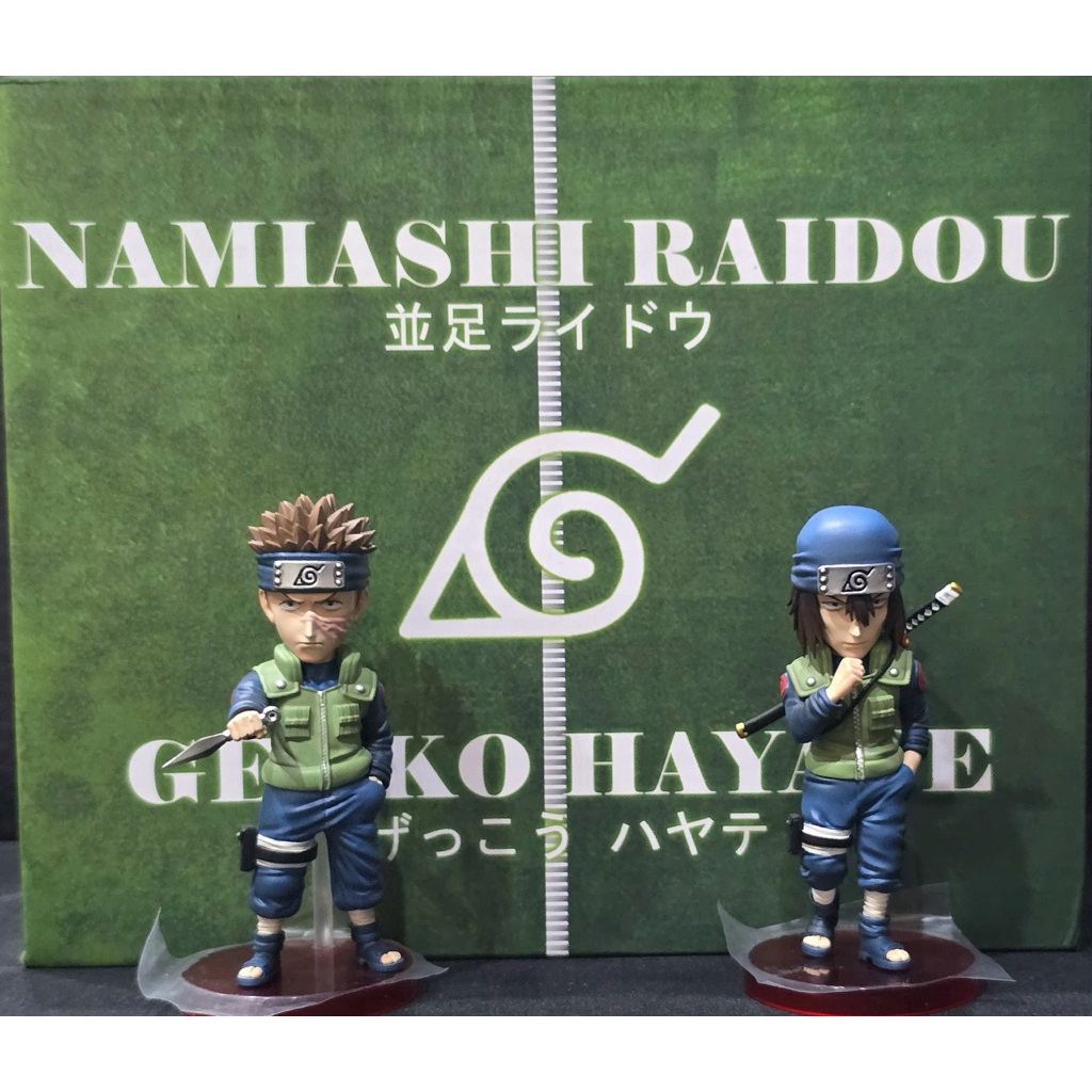 Cặp mô hình Resin WCF chính hãng League Studio Naruto 1st Season Namiashi Raidou & Gekko Hayate