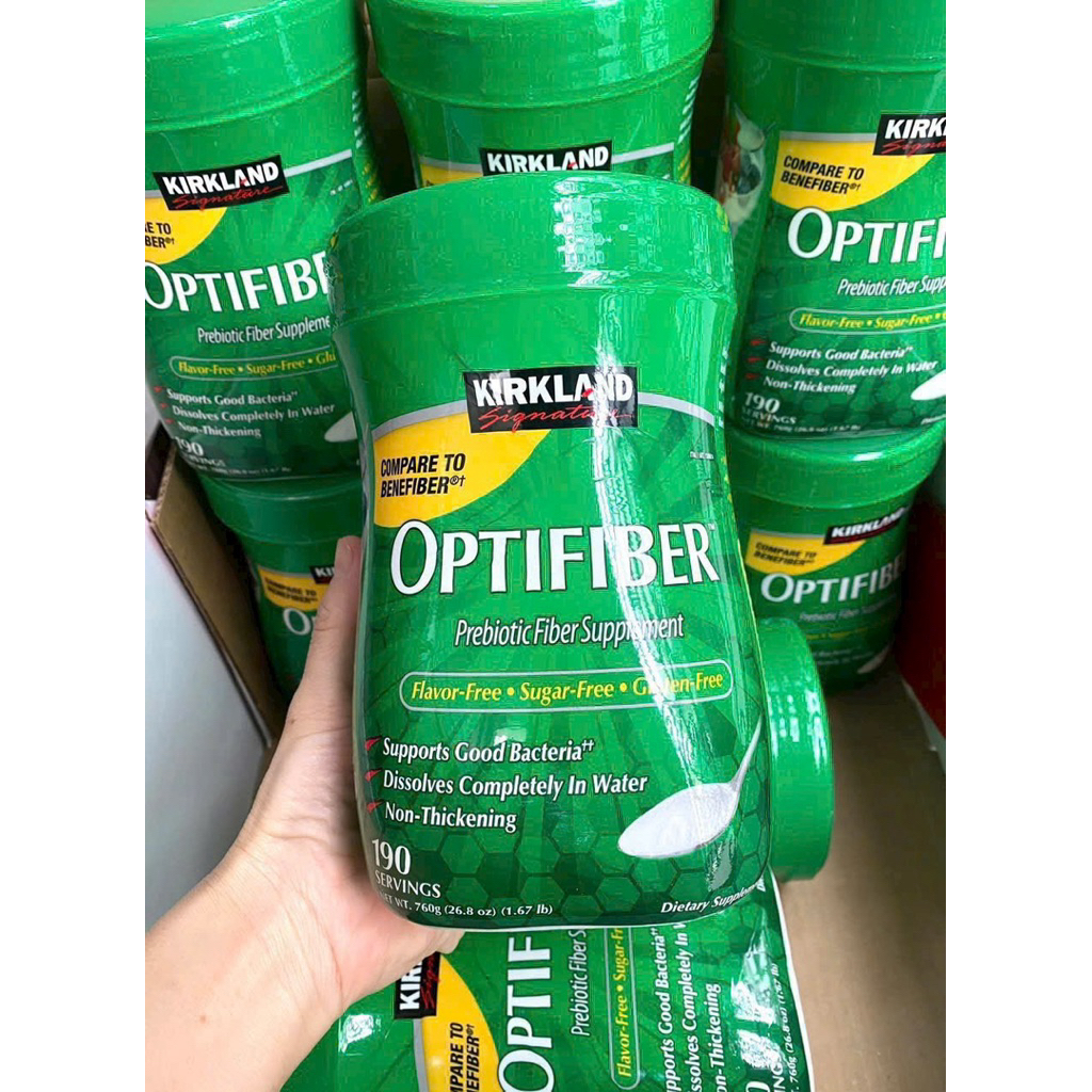 🥦🫑 [HSD 02/2027]  Bột Hòa Tan Bổ Sung Chất Xơ Kirkland Signature Optifiber 760g của MỸ🥕🌽