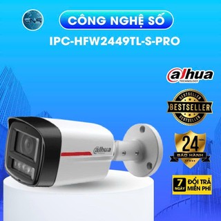 Camera IP 4MP WizColor DAHUA DH-IPC-HFW2449TL-S-PRO - Có Mic, Chống Nước IP67 (KHÔNG KÈM THEO NGUỒN)