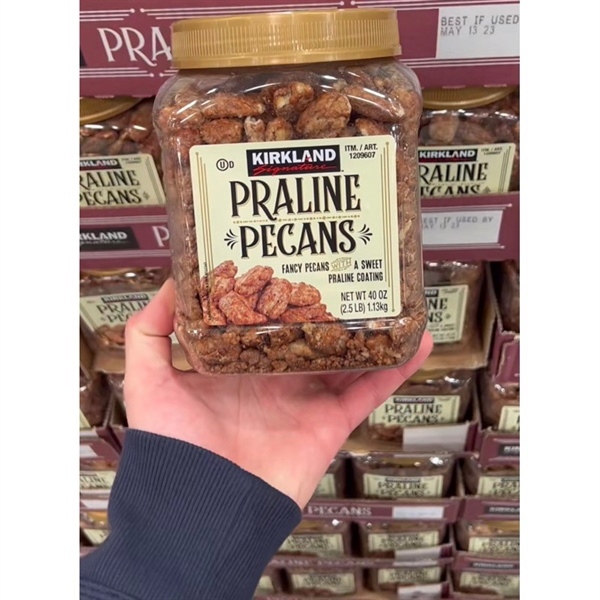 HẠT HỒ ĐÀO PHỦ ĐƯỜNG NÂU PRALINE PECANS - 1,13KG/ FROM KIRLAND SIGNATURE - USA