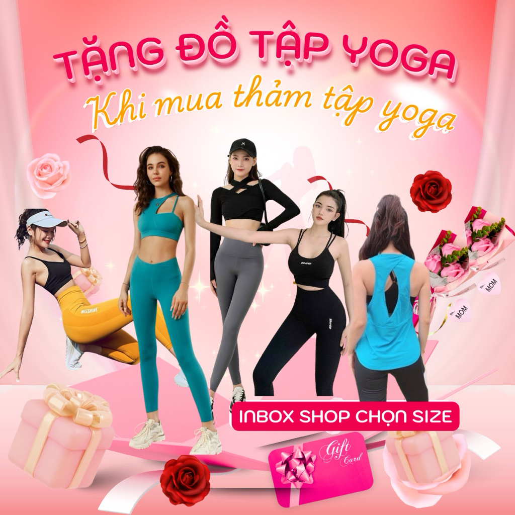 Quà tặng đồ tập yoga khi mua thảm tập Louis yoga