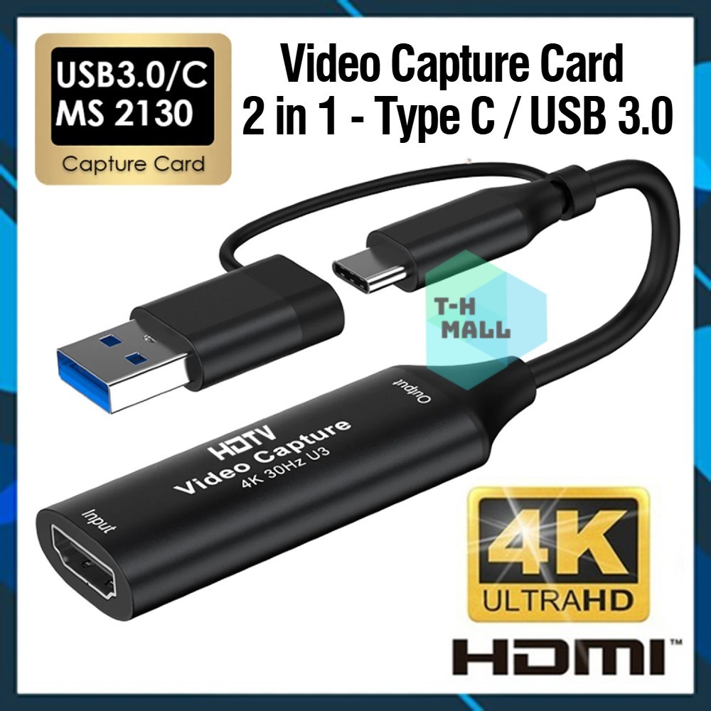 Đầu chuyển đổi ghi hình HDMI sang USB Video Capture Hội Họp Máy Ảnh Máy Quay Xbox PS Đầu DVD Live St