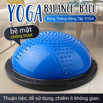 {BLUE 58x20} BG Bóng tập YOGA bóng thăng bằng cao cấp_ĐƯỜNG KÍNH : 58CM