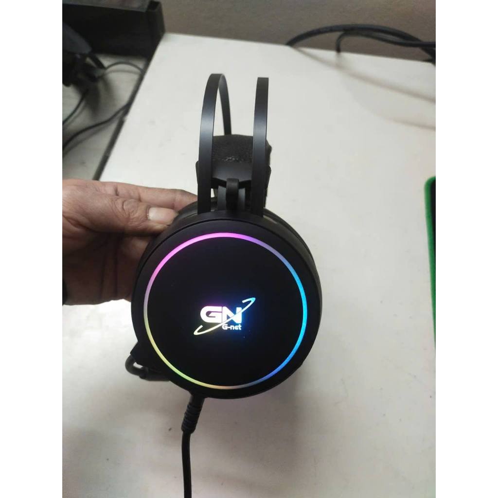 Tai Nghe Gaming Gnet G09 7.1 Led  RGB  cũ dùng ngon - Tai Nghe pc Chụp Tai Có Micro Led RGB siêu đẹp