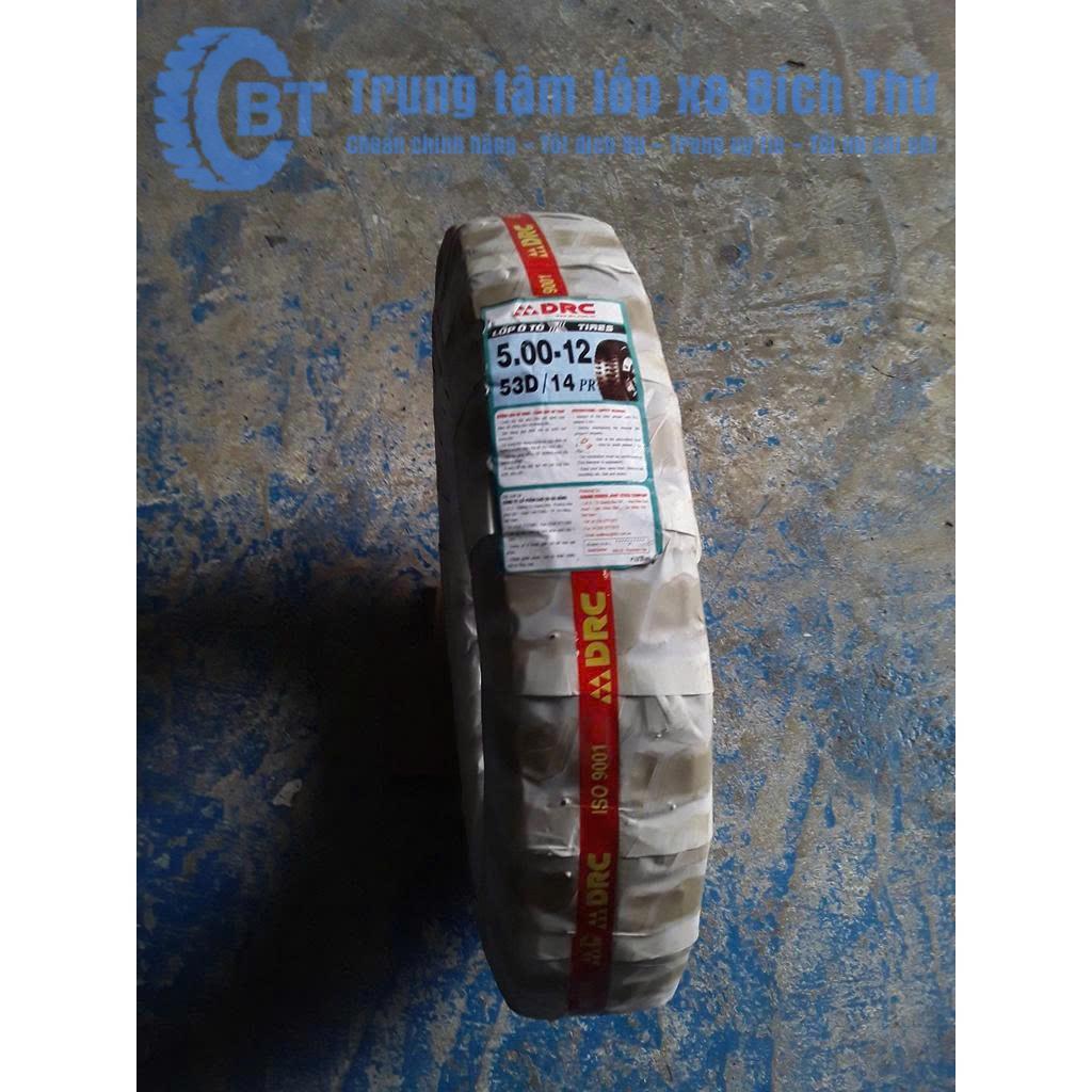 Lốp DRC 500-12 53D (Ngang) /14PR Cửa Hàng Lốp Bích Thư, Lốp Xe Bền Bỉ, Chịu Tải Vượt Trội, Khả Năng Bám Đường Tốt