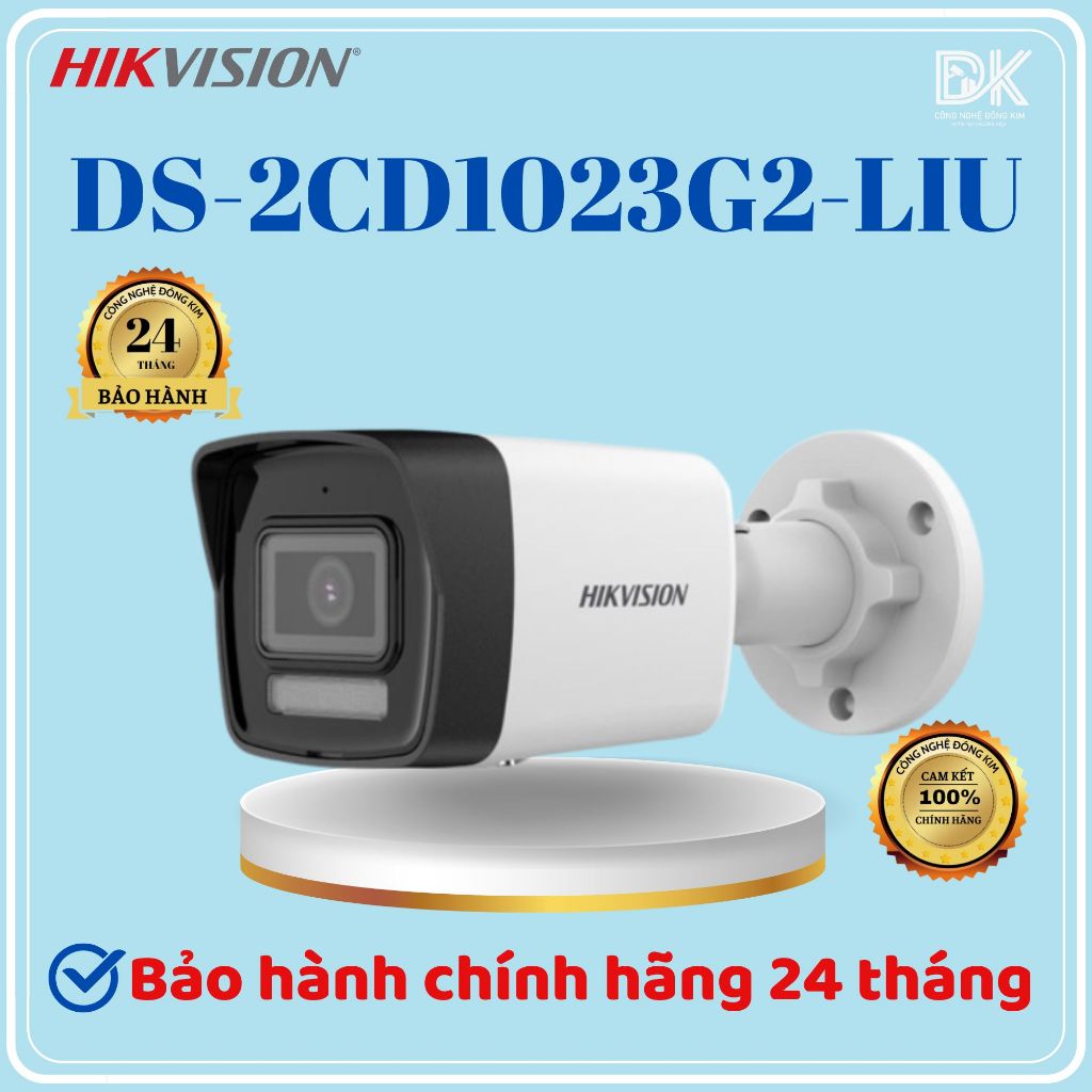 Camera IP HIKVISION Thân trụ 2MP/4MP – DS-2CD1023G2-LIU/DS-2CD1043G2-LIU Camera Phát hiện người và p
