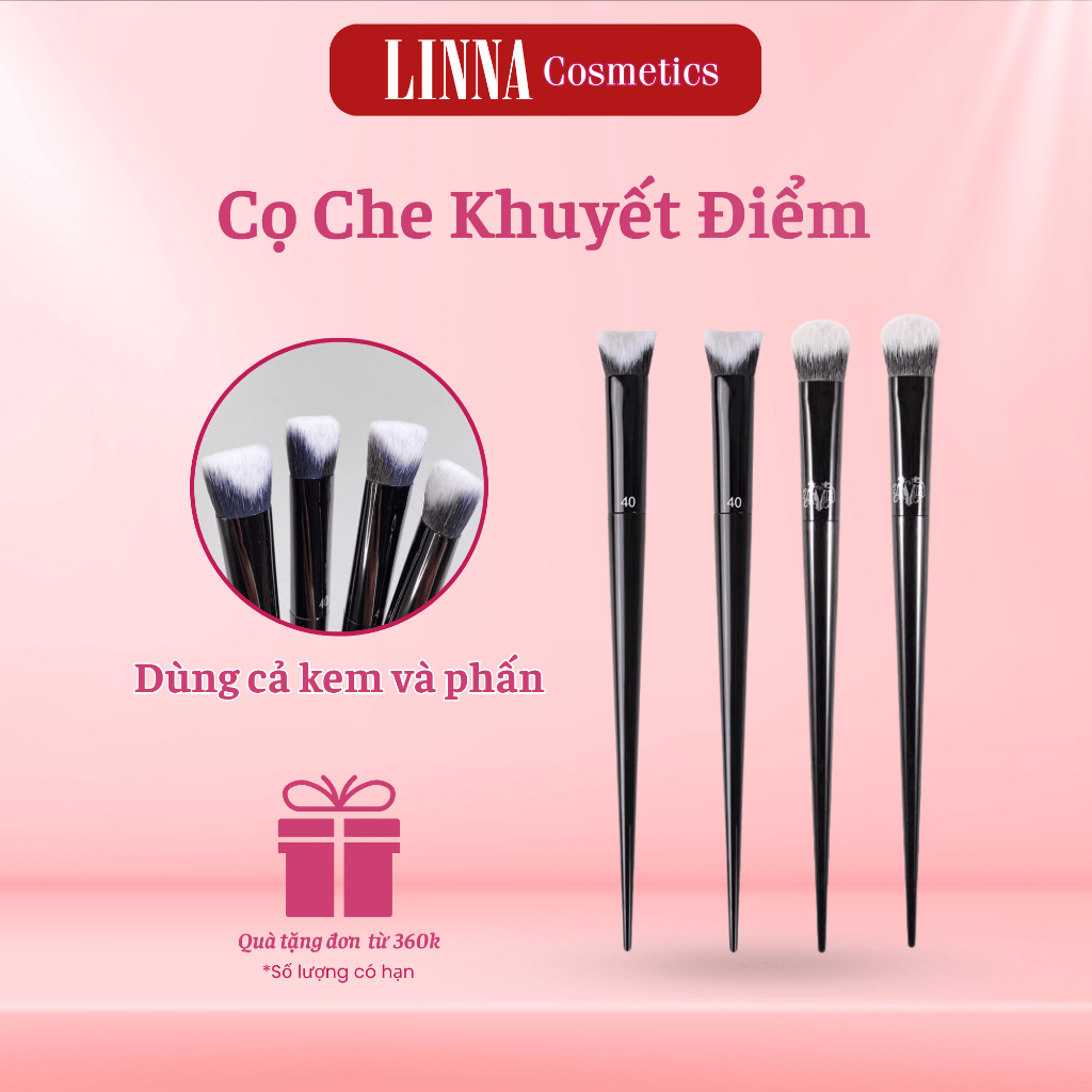 Cọ Che Khuyết Điểm KVD40 KVD35 Cao Cấp Đầu Tam Giác Lông Mềm Mịn Tán Kem Mỏng Tự Nhiên