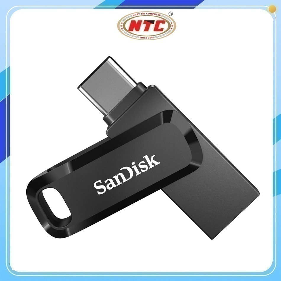 USB OTG Sandisk Ultra Dual Drive Go USB Type-C 3.1 256GB 400MB/s - SDDDC3-256G-G46 (Đen)