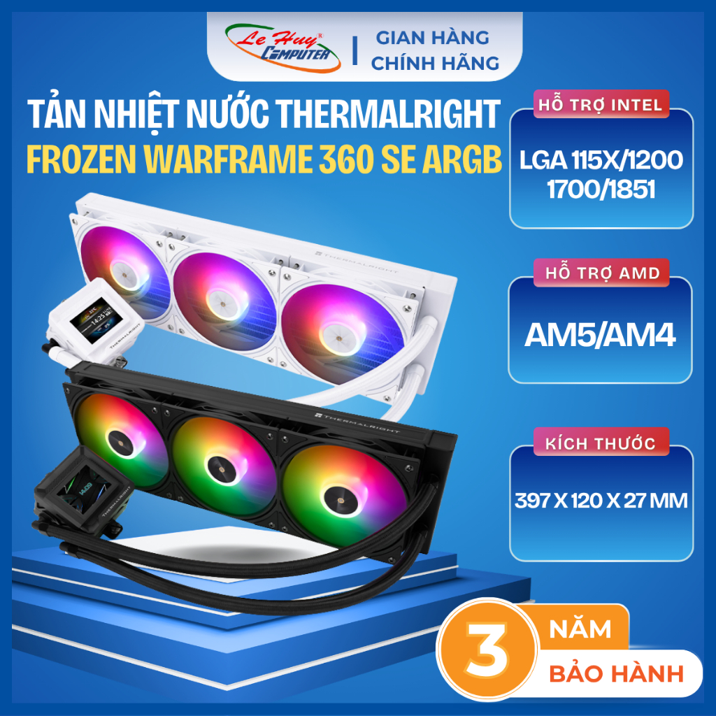TẢN NHIỆT NƯỚC CPU THERMALRIGHT FROZEN WARFRAME 360 SE ARGB - Hàng Chính Hãng