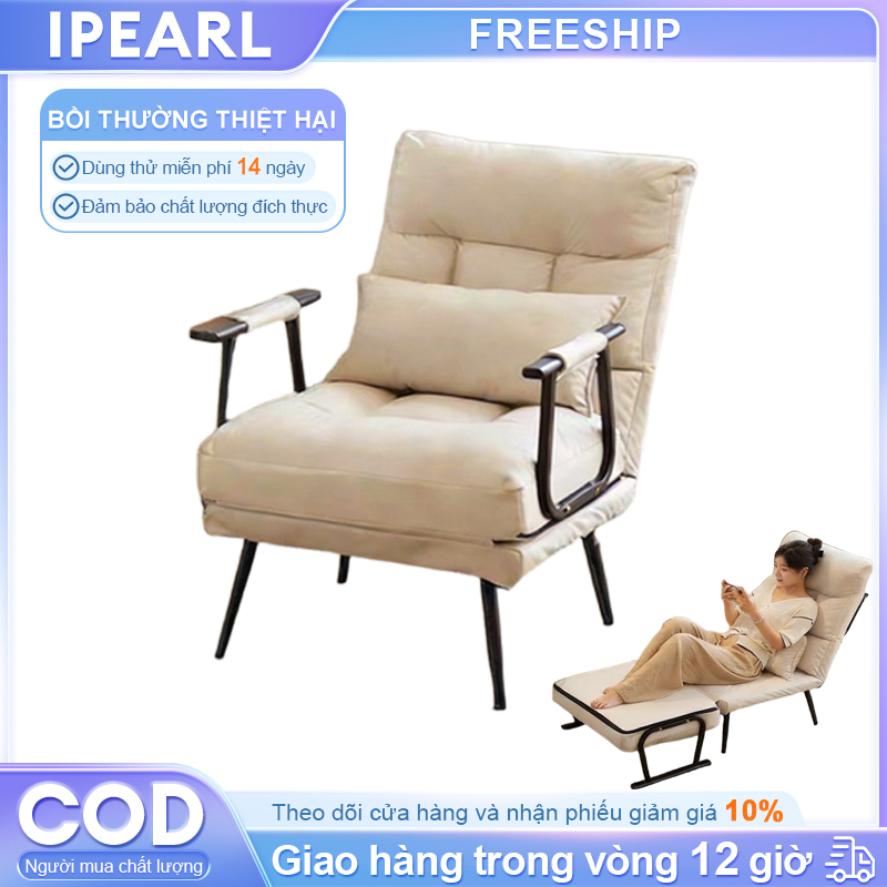 iPearl ghế lười thư giãn có thể nằm ngủ tựa lưng ghế gấp Giường Sofa Hiện Đại Gấp Gọn Thành Ghế
