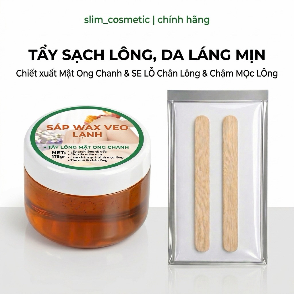 Sáp Wax Lông Veo Tặng Giấy + Que Wax lông lạnh tay chân bikini wax lông Veo