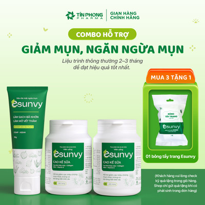 Sữa Rửa Mặt Esunvy Giúp Kiểm Soát Bã Nhờn Sạch Mụn Dùng Cho Mọi Loại Da Tuýp 50g - 150g TMP003