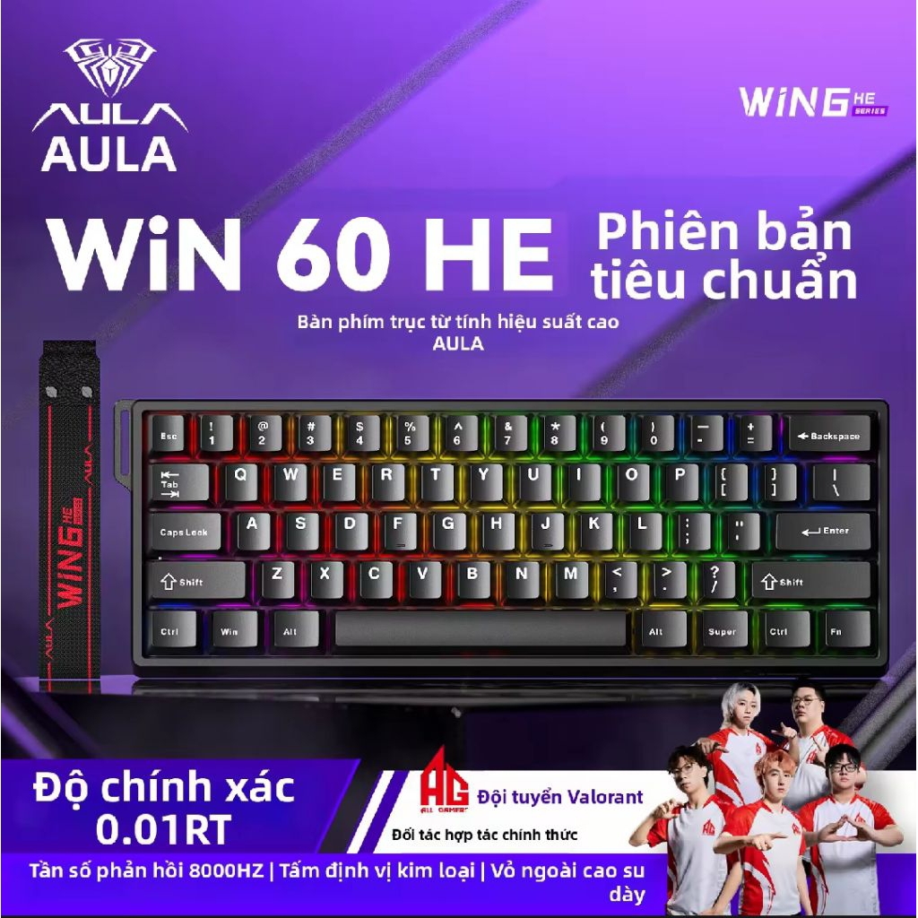 Bàn Phím Cơ Gaming AULA WIN68 HE - WIN60 HE Rapid Trigger