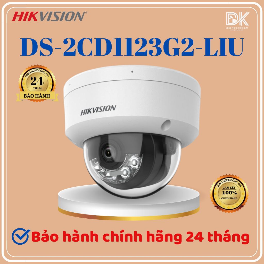 Camera IP Dome HIKVISION 2MP DS-2CD1123G2-LIU/ 4MP DS-2CD1143G2-LIU Chính Hãng