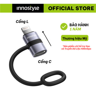 Đầu chuyển đổi L to USB-C OTG Innostyle FlexiLink Adapter chính hãng, bền bỉ, nhỏ gọn ST-540GY
