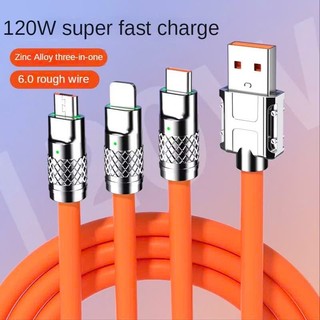 Dây Sạc Rút 3 Đầu Cáp Micro USB-IP- USB C