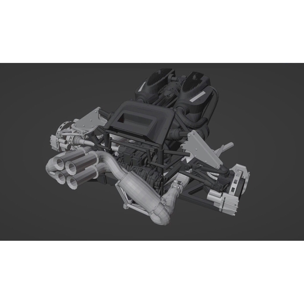 Động cơ PAGANI HUAYRA STATIC tỉ lệ 1:64
