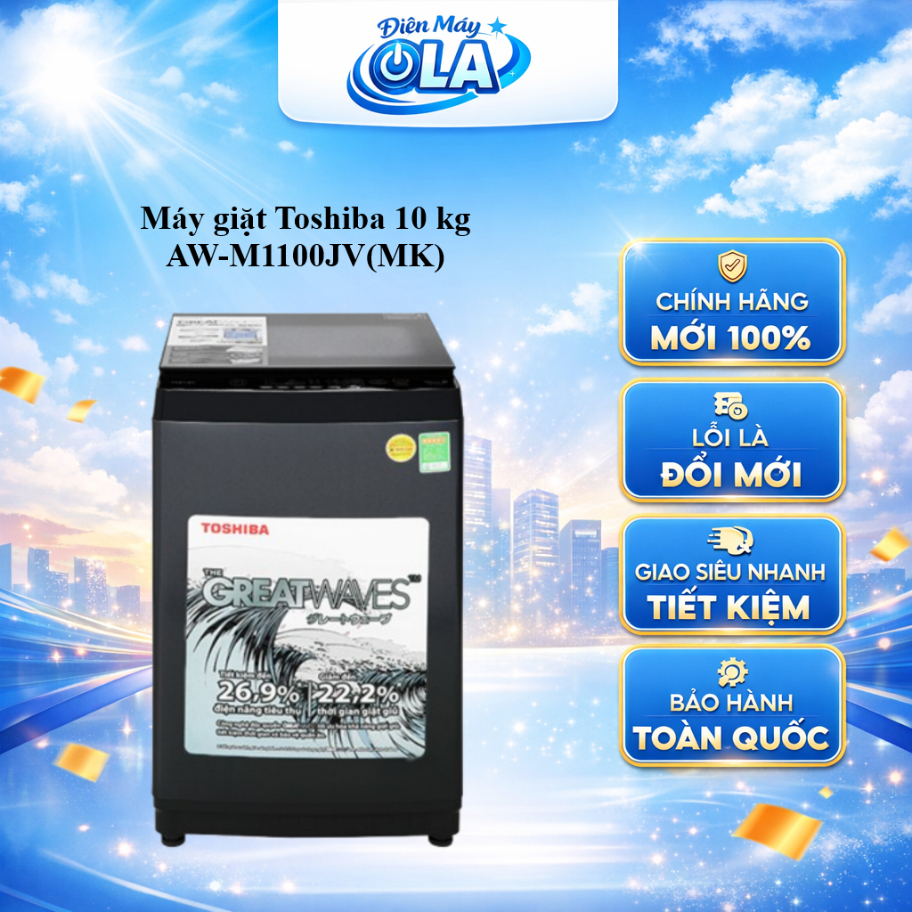 AW-M1100JV(MK) - Máy giặt Toshiba 10 kg AW-M1100JV(MK) - GIAO TOÀN QUỐC