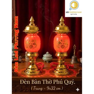 Đèn Thờ PHÚ QUÝ [ Bộ 2 cái]  ( Tiểu - Trung - Đại)