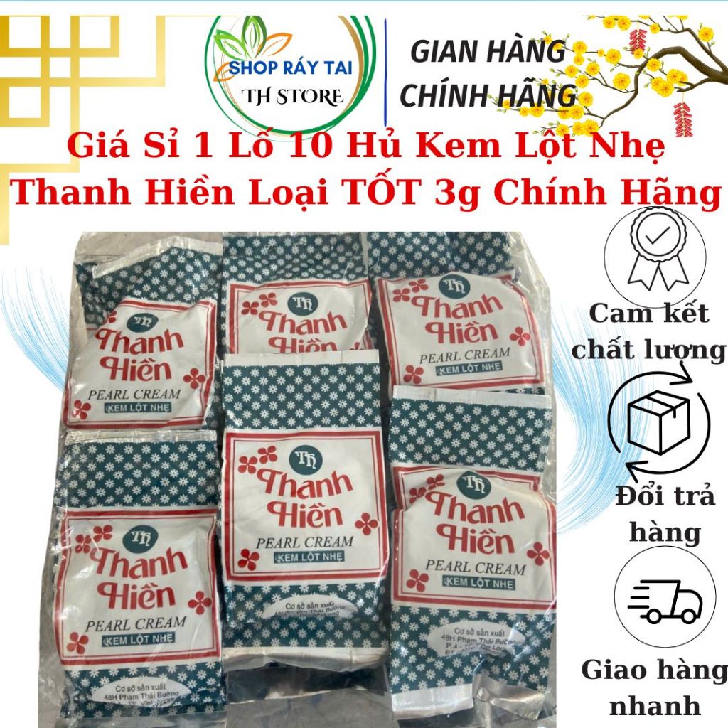 Giá Sỉ 1 Lố 10 Hủ Kem Lột Nhẹ Thanh Hiền Loại TỐT 3g Chính Hãng