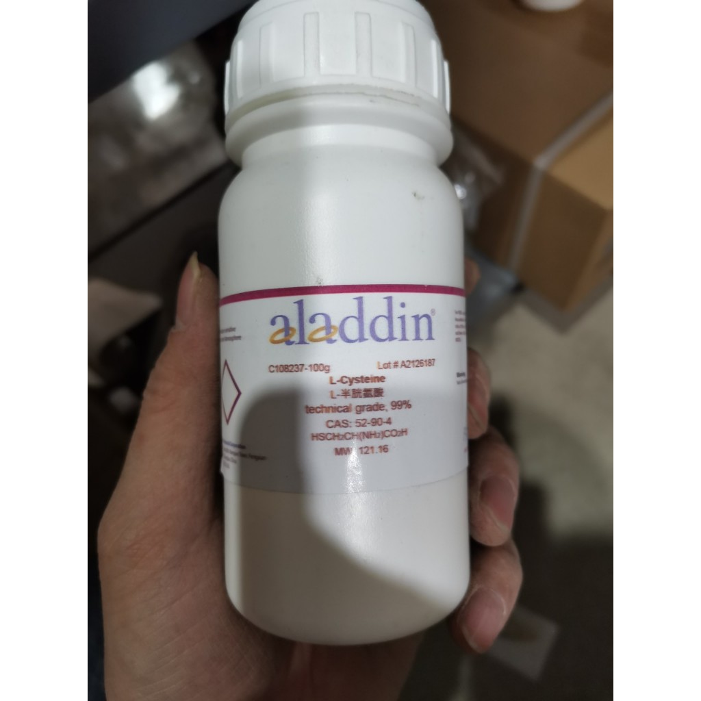 Chất L-Cysteine 99% CAS 52-90-4 HSCH2CH(NH2)CO2H lọ 25g Zhanyun Cysteine