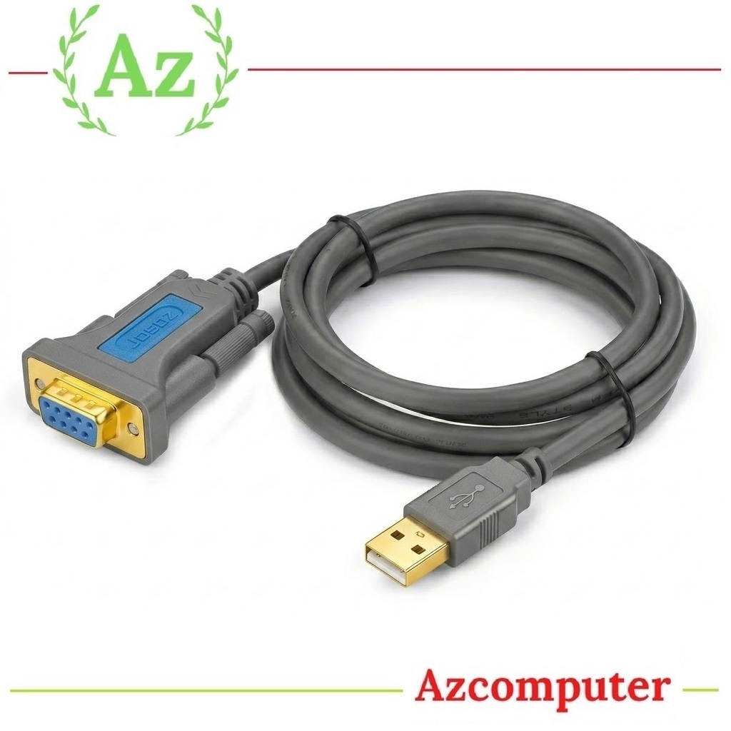 Cáp Chuyển USB sang COM RS232 Jasoz 1.5m Chính Hãng Bảo Hành 12 tháng - Cáp USB to RS232 Jasoz