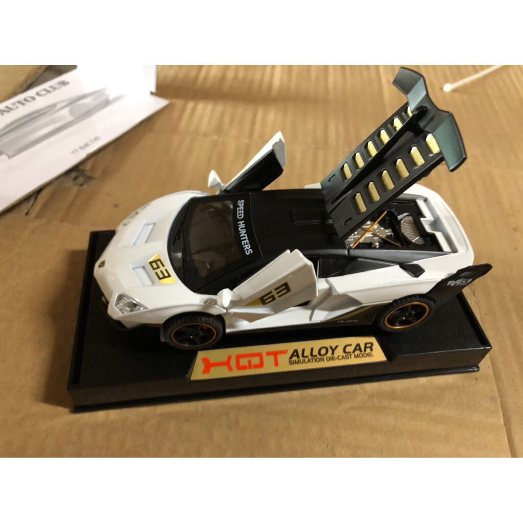 Mô hình siêu xe lamborghini aventador svj 63 (die-cast alloy)