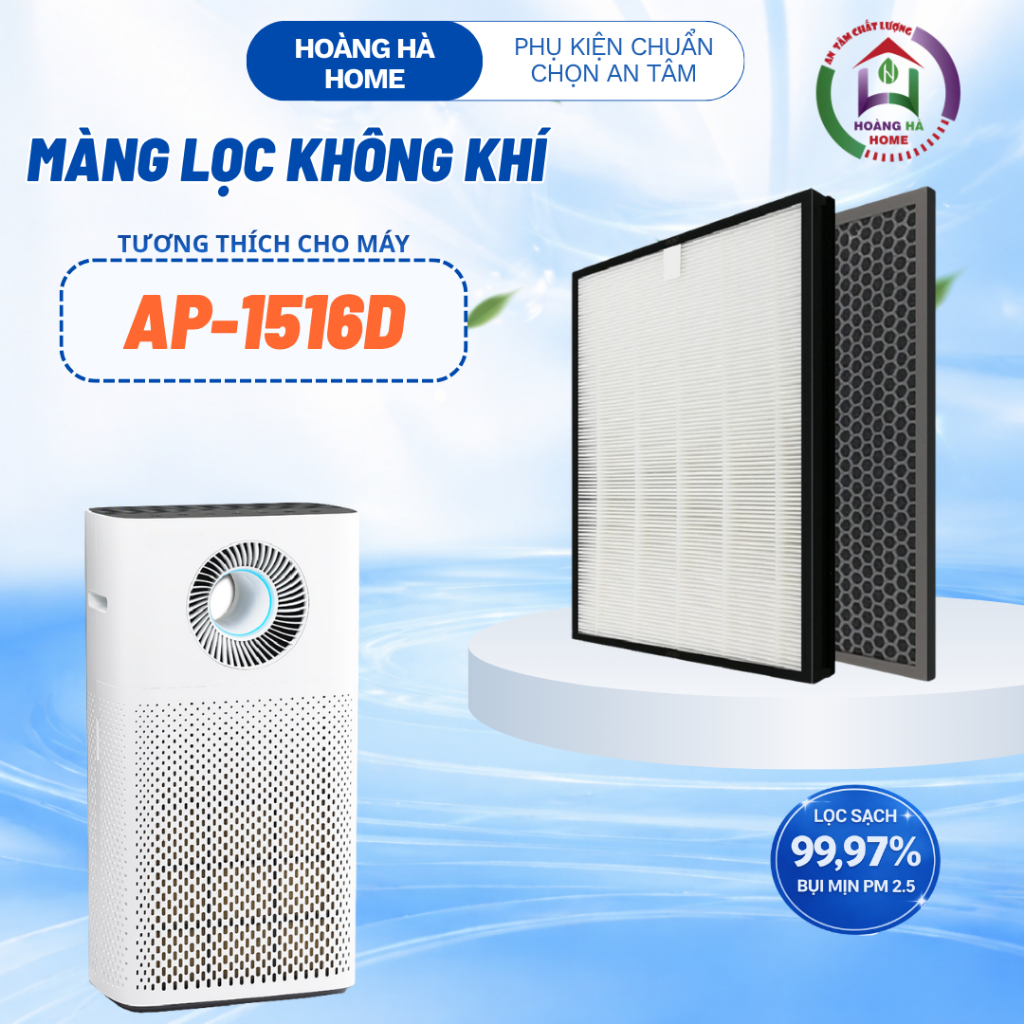 Màng lọc không khí  tương thích cho máy Coway AP-1516D - Màng lọc không khí AP-1516HF