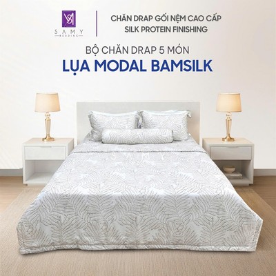 Bộ Chăn Ga Gối Lụa Modal Bamsilk SAMY BEDDING Mịn Màng Đa Dạng Họa Tiết