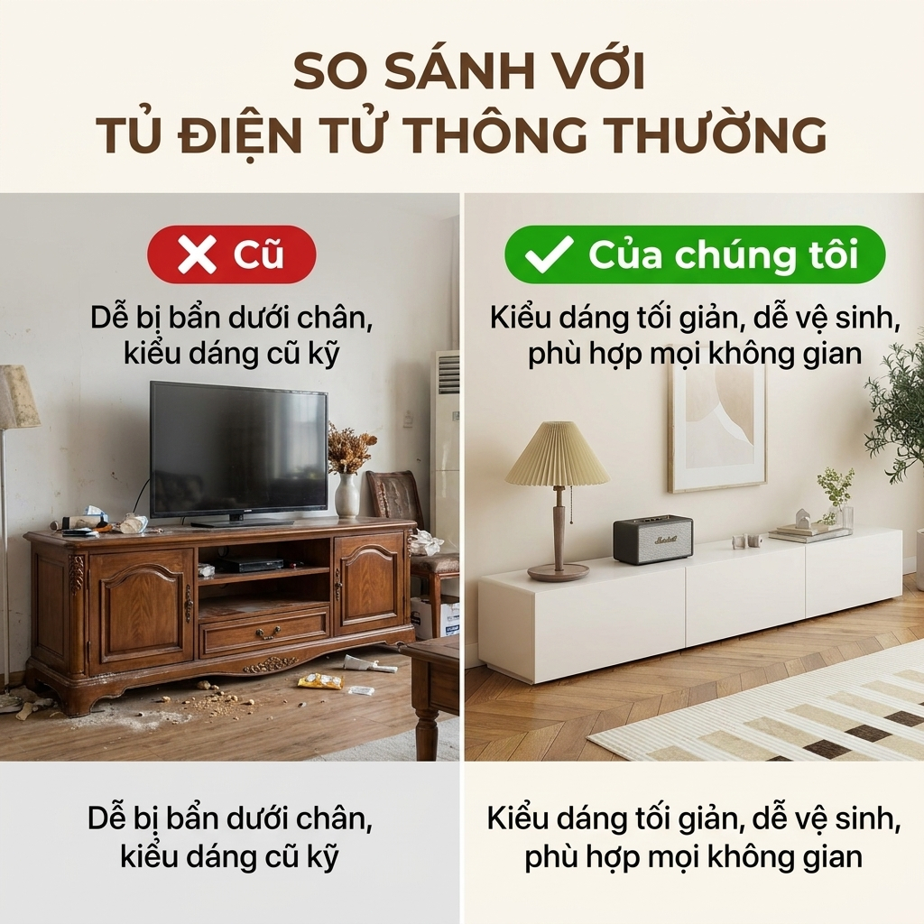 Kệ Tivi Màu Kem Phong Cách Hàn Quốc Tối Giản Hiện Đại Có Ngăn Kéo 120/140/160cm Phòng Khách Đẹp | BigBuy360 - bigbuy360.vn