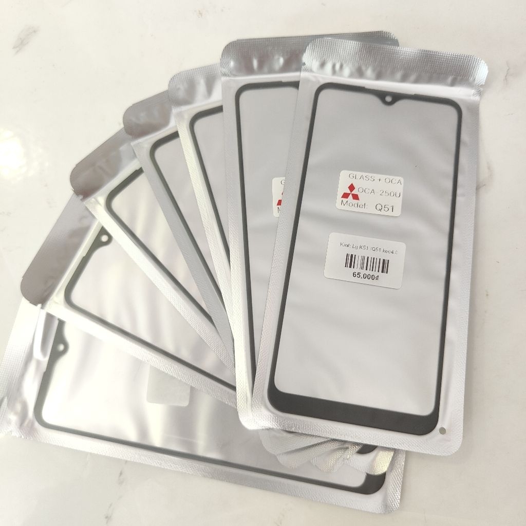Kính ép điện thoại LG K51/ Q51 Keo +OCA