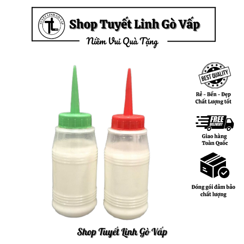 01 chai Keo sữa chai lớn – Keo dán giấy, gỗ, thủ công học sinh, văn phòng