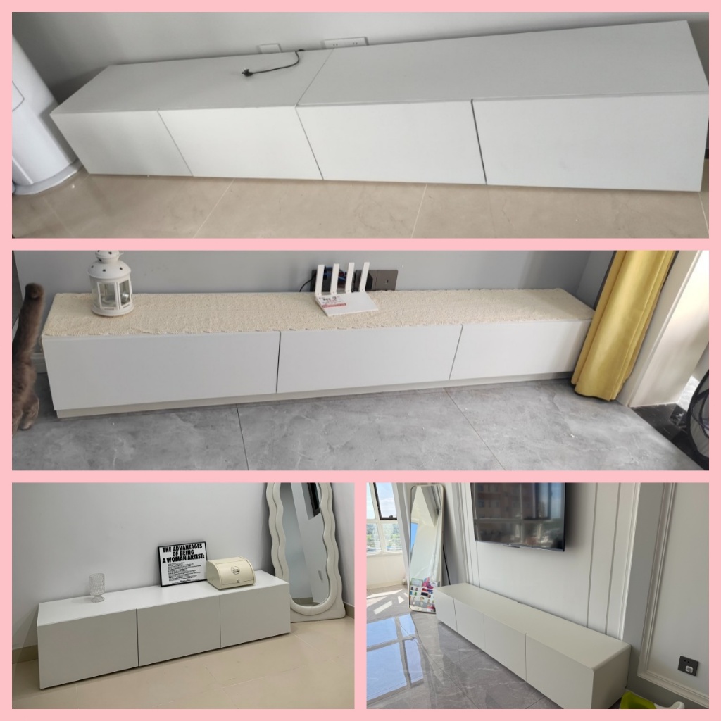 Kệ Tivi Màu Kem Phong Cách Hàn Quốc Tối Giản Hiện Đại Có Ngăn Kéo 120/140/160cm Phòng Khách Đẹp | BigBuy360 - bigbuy360.vn