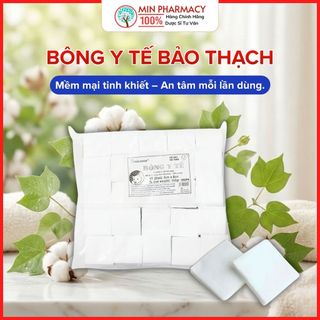 Bông Y Tế Bảo Thạch 6cm x 6cm - Không sơ, Không Kích Ứng