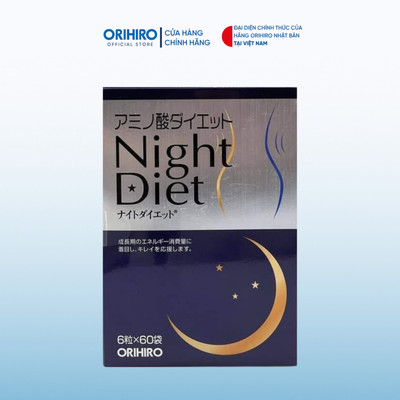 Viên uống giảm cân Night Diet Orihiro hộp 60 gói
