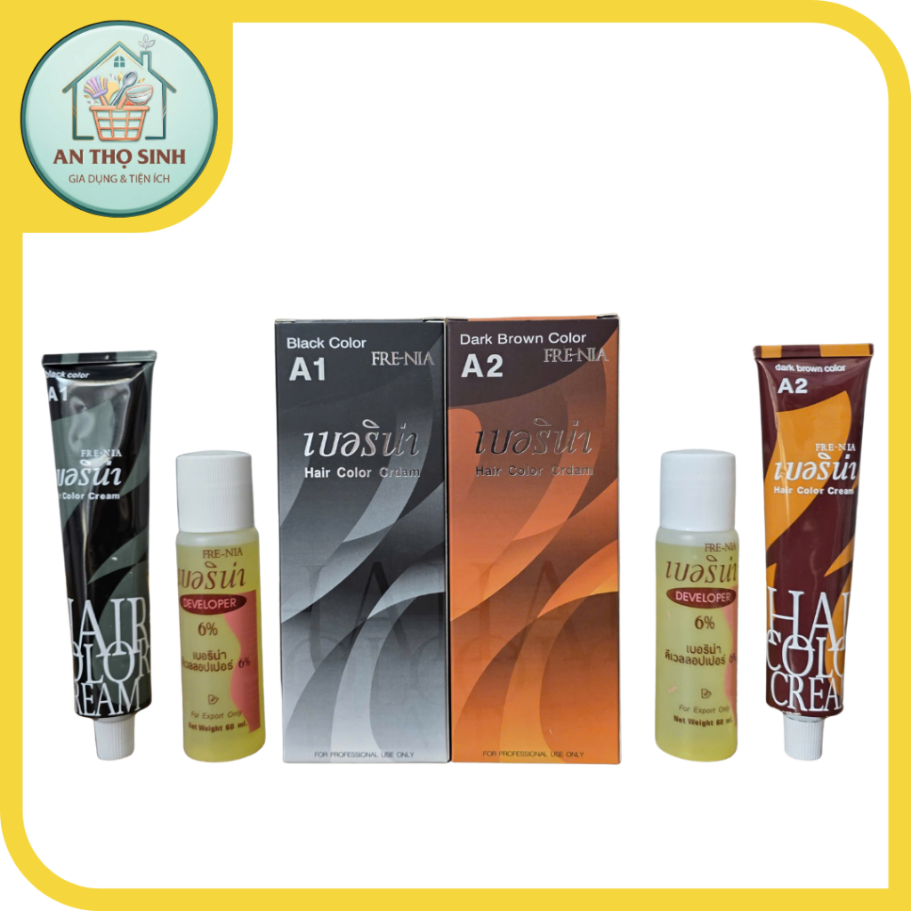 Thuốc nhuộm tóc A1, A2 - Phủ bạc hoàn hảo, lên màu chuẩn đẹp