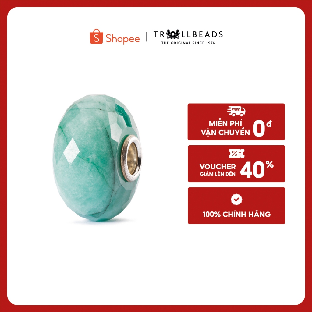 Trollbeads Bead Đá quý Emerald