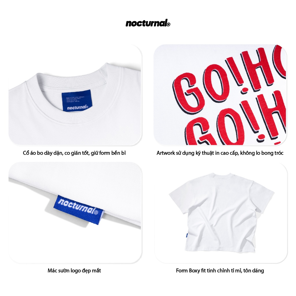 Áo Thun In Form Relaxed Fit NOCTURNAL Holiday Tee Prime Cotton 100% Nam Nữ Unisex Localbrand | BigBuy360 - bigbuy360.vn