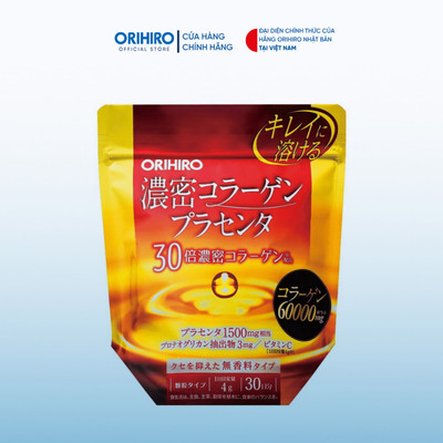 Bột Collagen Orihiro nhau thai heo 60000mg 1 gói